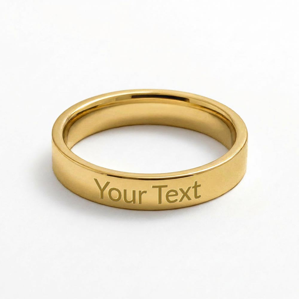 The Fine Verse Ring — engraved with your words