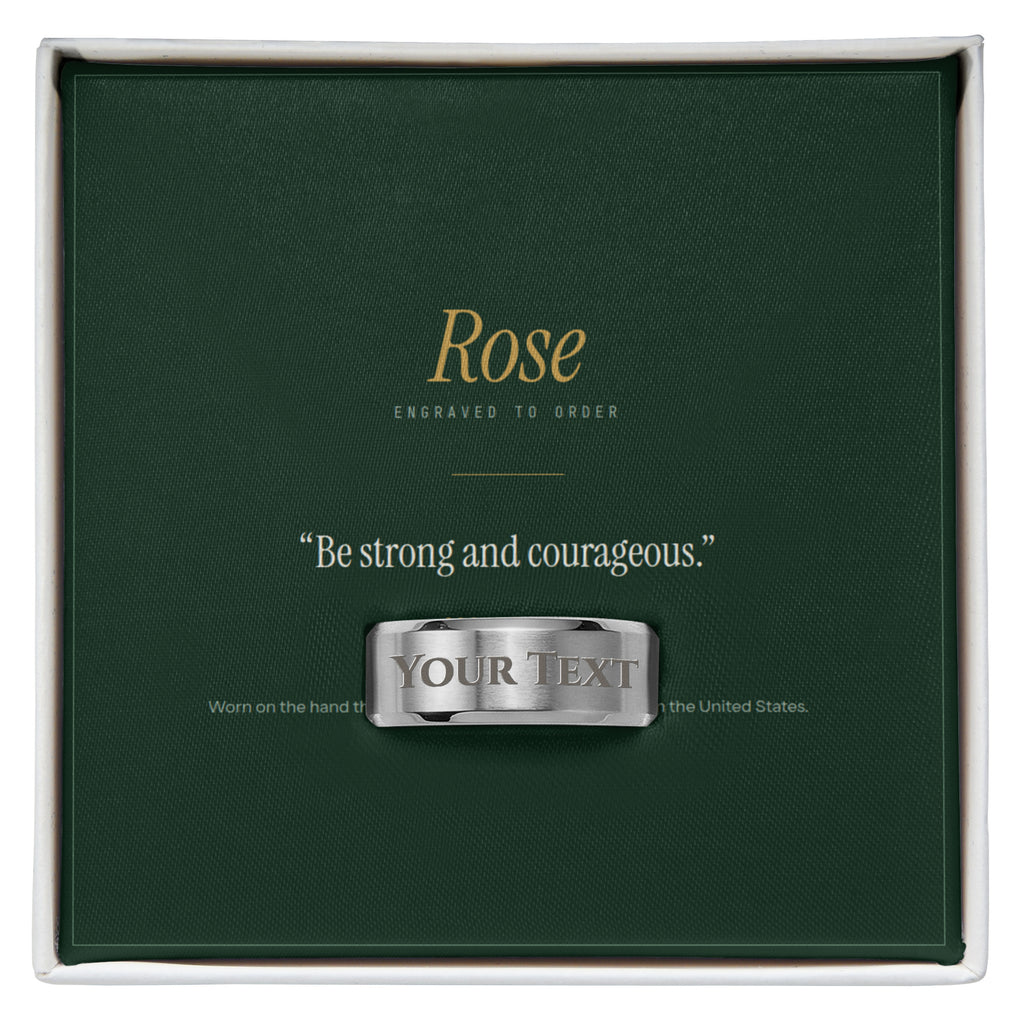 The Verse Ring — engraved with your words