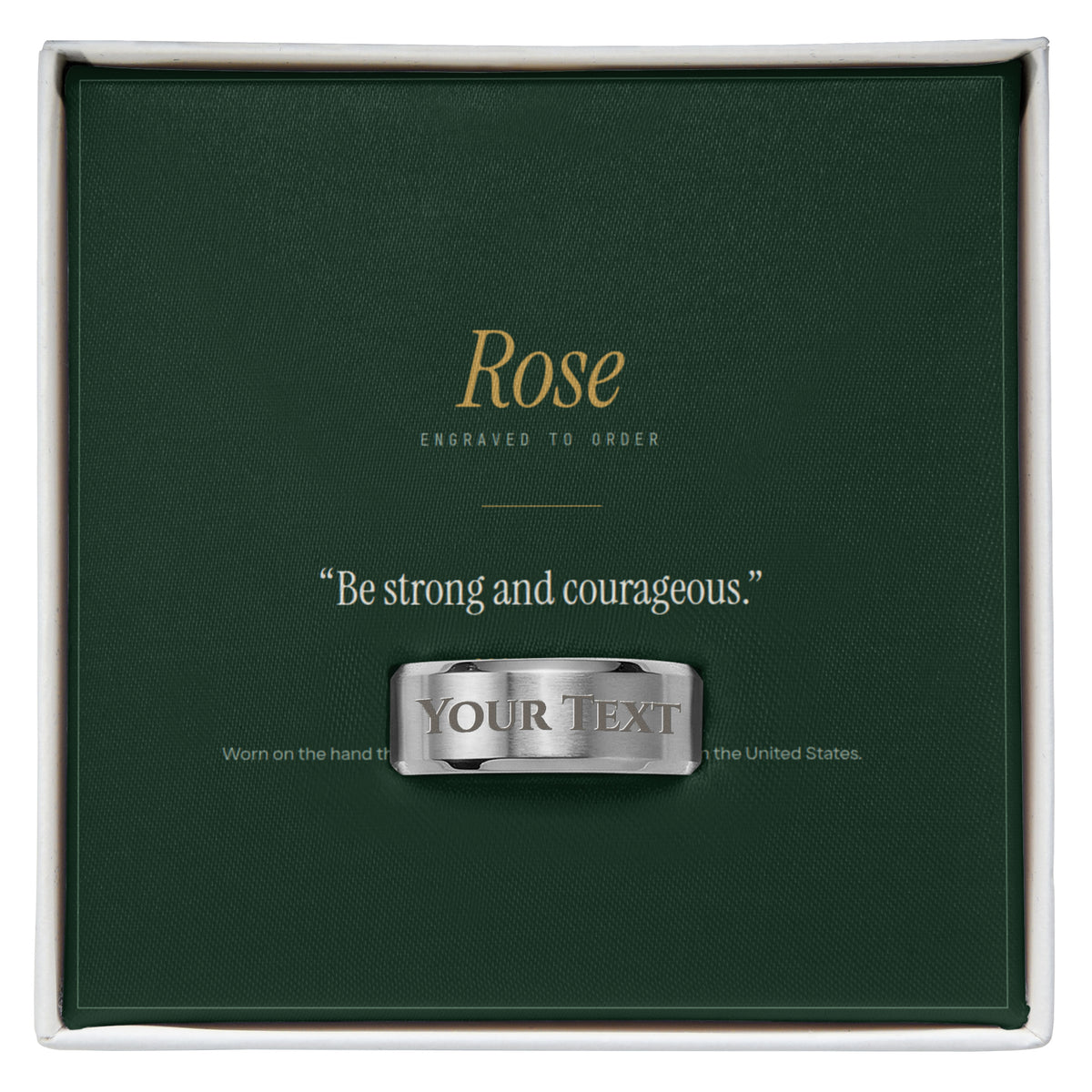 The Verse Ring — engraved with your words