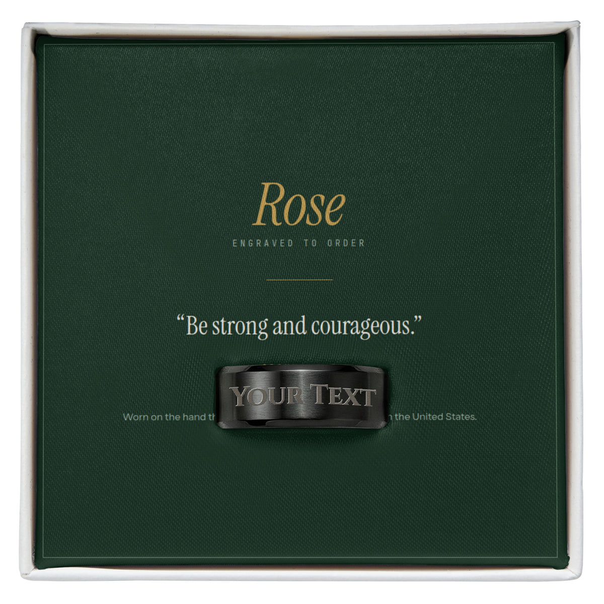 The Verse Ring — engraved with your words
