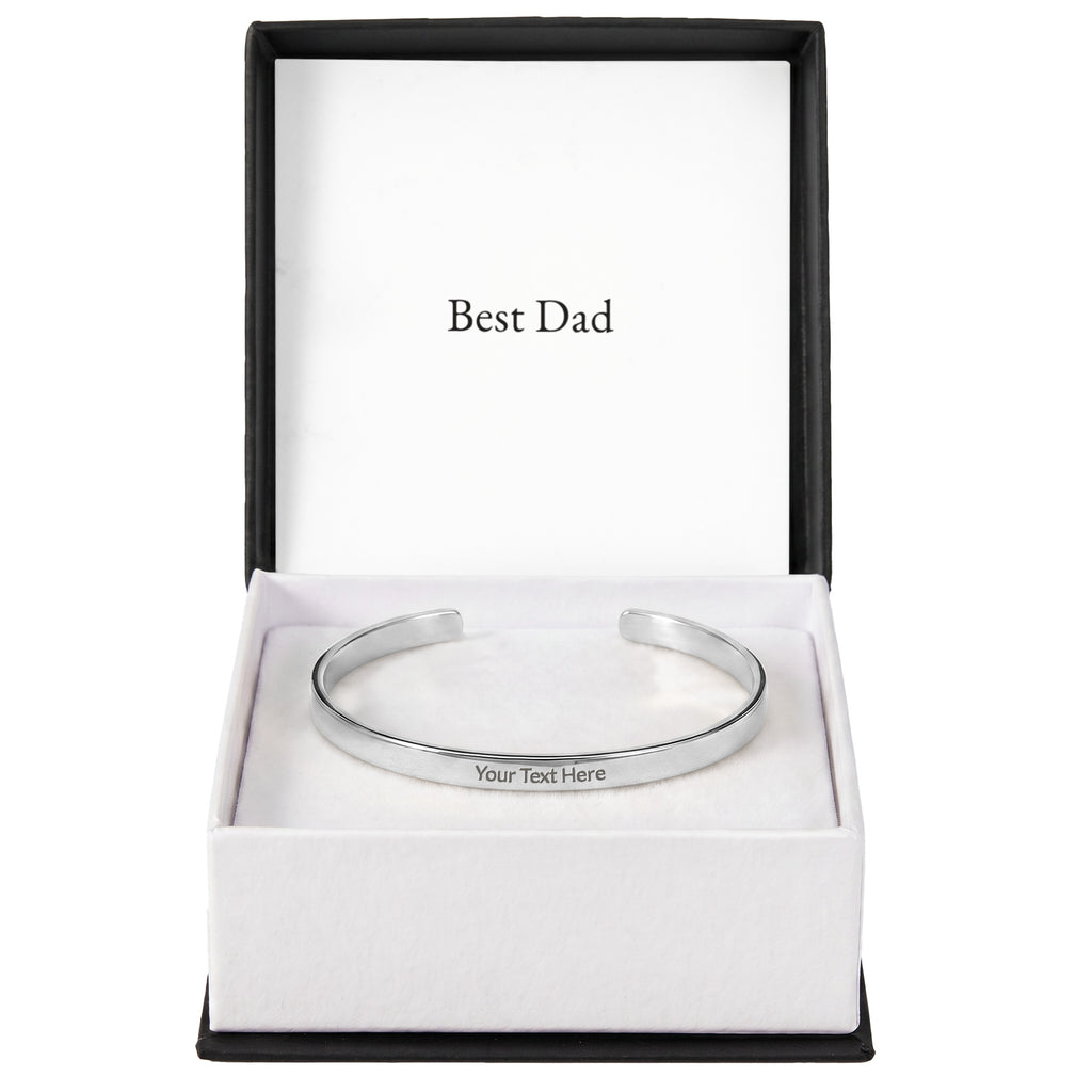 The Best Dad Cuff — engraved