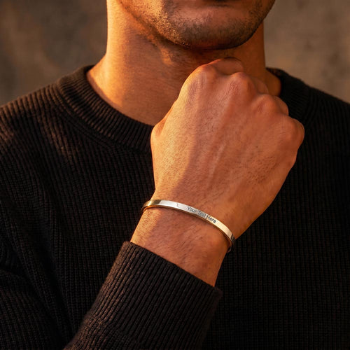 The Cuff Bracelet — engraved with your words