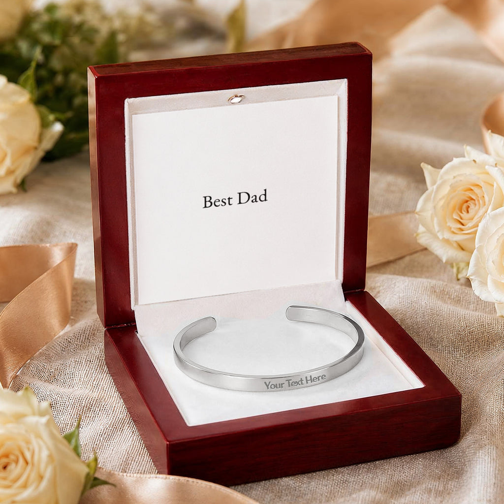 The Best Dad Cuff — engraved