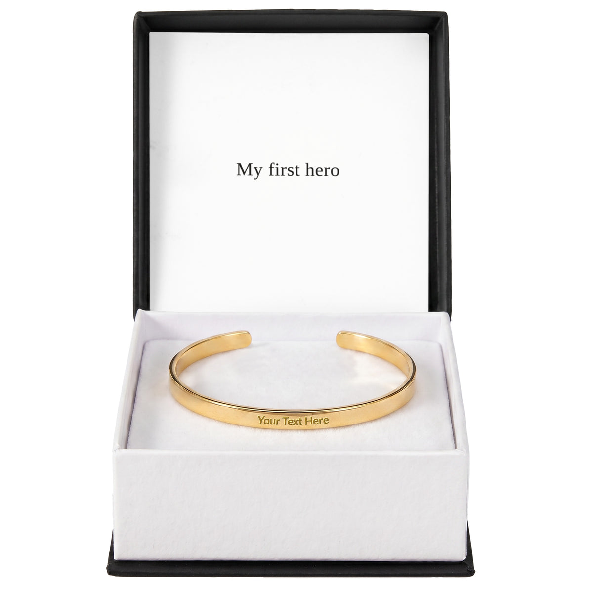The Cuff Bracelet — engraved with your words