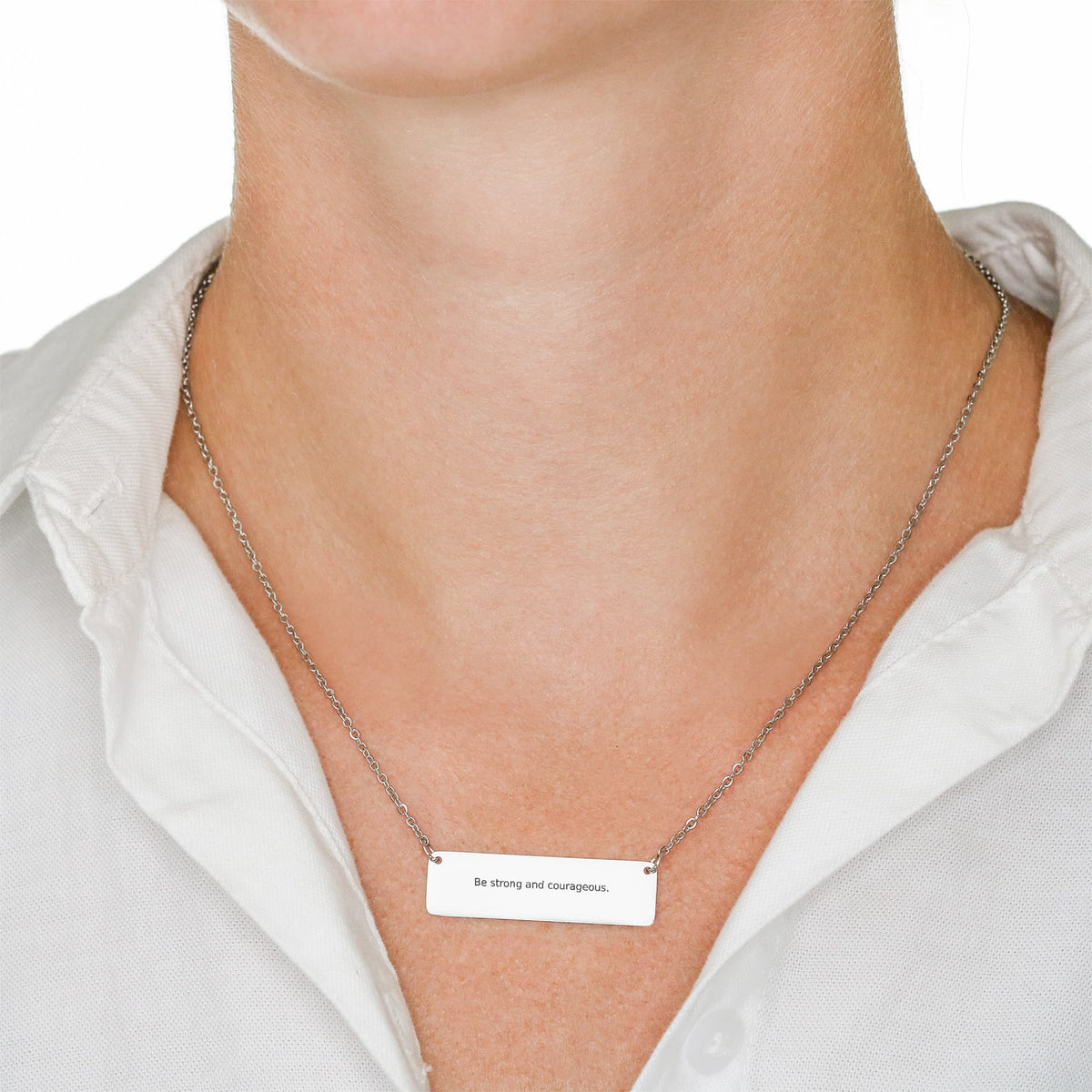 The Verse Necklace — engraved with your words