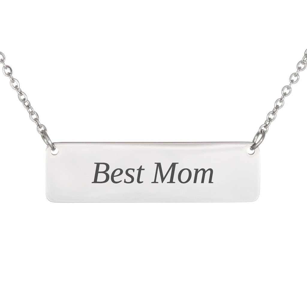 The Best Mom Necklace — engraved