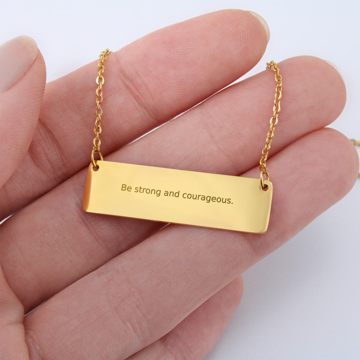 The Verse Necklace — engraved with your words