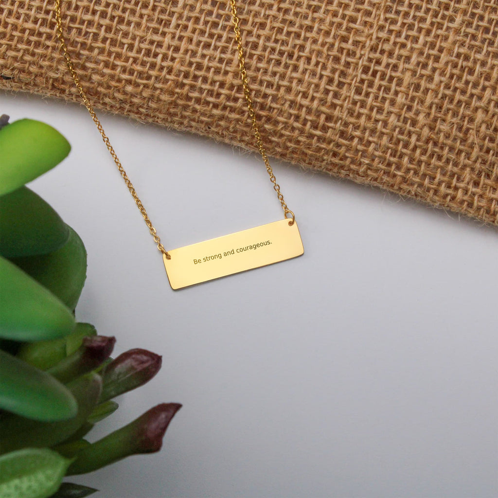 The Verse Necklace — engraved with your words