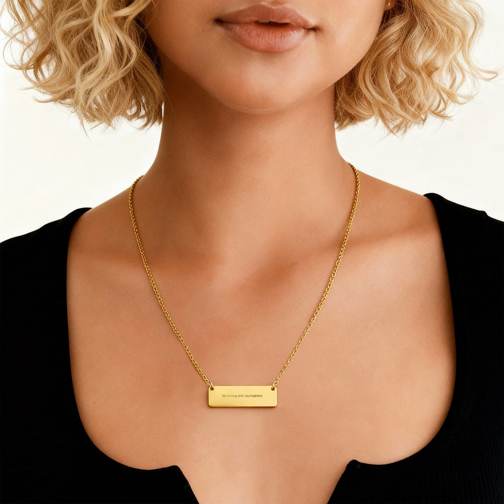 The Verse Necklace — engraved with your words